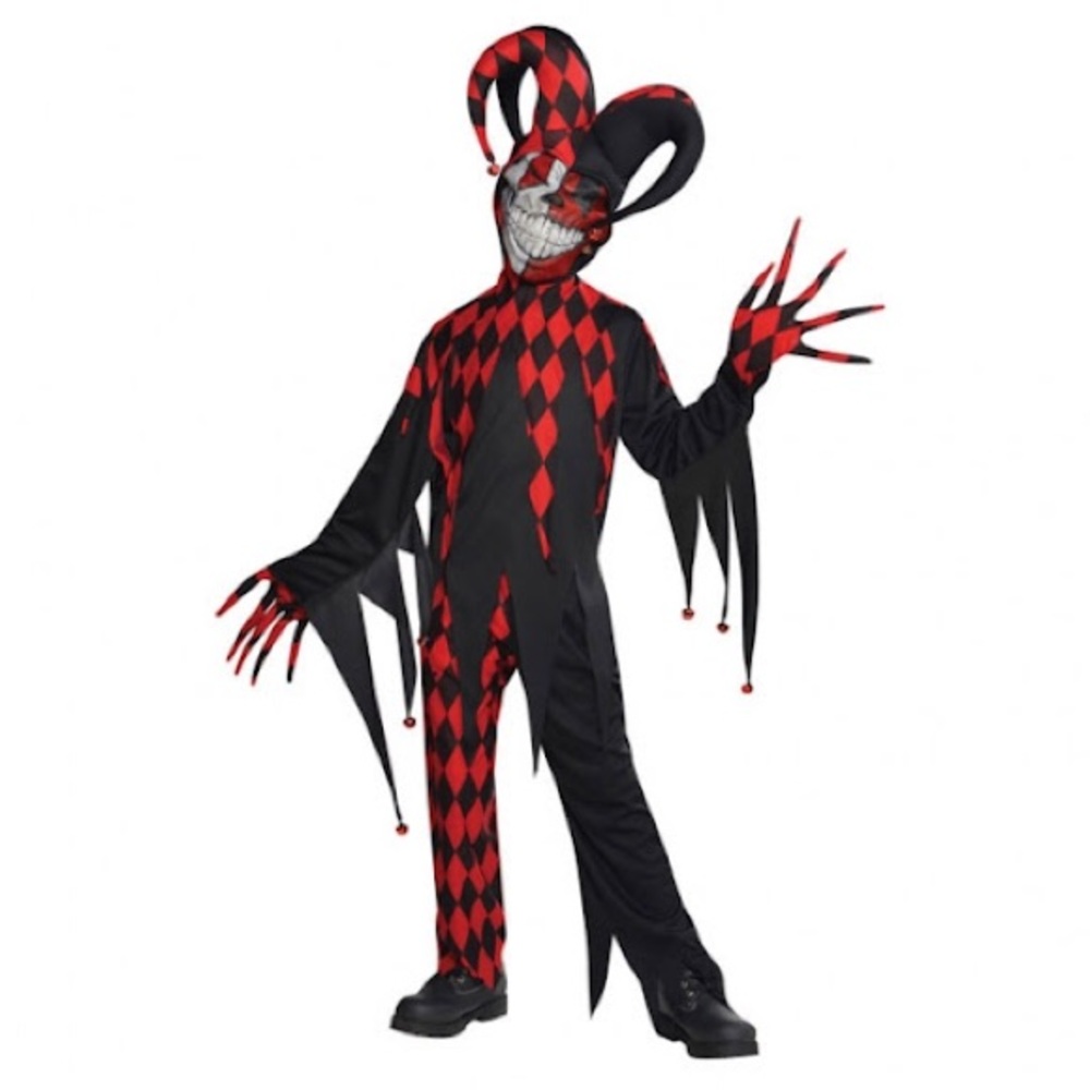 Kraken jester costume boys